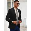 imageCOOFANDY Mens Casual Blazer Slim Fit Sport Coat Lightweight Two Button Suit JacketsBlack