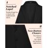 imageCOOFANDY Mens Casual Blazer Slim Fit Sport Coat Lightweight Two Button Suit JacketsBlack