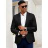 imageCOOFANDY Mens Casual Blazer Slim Fit Sport Coat Lightweight Two Button Suit JacketsBlack