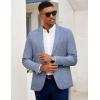 imageCOOFANDY Mens Casual Blazer Slim Fit Sport Coat Lightweight Two Button Suit JacketsBlue