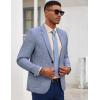 imageCOOFANDY Mens Casual Blazer Slim Fit Sport Coat Lightweight Two Button Suit JacketsBlue