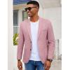 imageCOOFANDY Mens Casual Blazer Slim Fit Sport Coat Lightweight Two Button Suit JacketsBrick Red