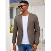 imageCOOFANDY Mens Casual Blazer Slim Fit Sport Coat Lightweight Two Button Suit JacketsBrown