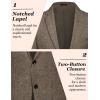 imageCOOFANDY Mens Casual Blazer Slim Fit Sport Coat Lightweight Two Button Suit JacketsBrown