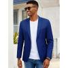 imageCOOFANDY Mens Casual Blazer Slim Fit Sport Coat Lightweight Two Button Suit JacketsBroyal Blue