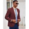 imageCOOFANDY Mens Casual Blazer Slim Fit Sport Coat Lightweight Two Button Suit JacketsBurgundy