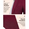 imageCOOFANDY Mens Casual Blazer Slim Fit Sport Coat Lightweight Two Button Suit JacketsBurgundy