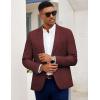 imageCOOFANDY Mens Casual Blazer Slim Fit Sport Coat Lightweight Two Button Suit JacketsBurgundy