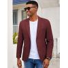 imageCOOFANDY Mens Casual Blazer Slim Fit Sport Coat Lightweight Two Button Suit JacketsBurgundy