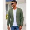 imageCOOFANDY Mens Casual Blazer Slim Fit Sport Coat Lightweight Two Button Suit JacketsDark Green