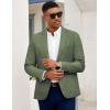 imageCOOFANDY Mens Casual Blazer Slim Fit Sport Coat Lightweight Two Button Suit JacketsDark Green