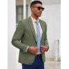 imageCOOFANDY Mens Casual Blazer Slim Fit Sport Coat Lightweight Two Button Suit JacketsDark Green