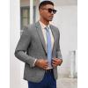 imageCOOFANDY Mens Casual Blazer Slim Fit Sport Coat Lightweight Two Button Suit JacketsGray