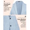 imageCOOFANDY Mens Casual Blazer Slim Fit Sport Coat Lightweight Two Button Suit JacketsLight Blue