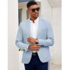 imageCOOFANDY Mens Casual Blazer Slim Fit Sport Coat Lightweight Two Button Suit JacketsLight Blue