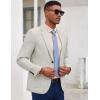 imageCOOFANDY Mens Casual Blazer Slim Fit Sport Coat Lightweight Two Button Suit JacketsLight Grey