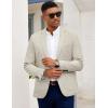 imageCOOFANDY Mens Casual Blazer Slim Fit Sport Coat Lightweight Two Button Suit JacketsLight Grey