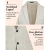 imageCOOFANDY Mens Casual Blazer Slim Fit Sport Coat Lightweight Two Button Suit JacketsLight Grey