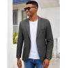 imageCOOFANDY Mens Casual Blazer Slim Fit Sport Coat Lightweight Two Button Suit JacketsLinen Black