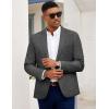 imageCOOFANDY Mens Casual Blazer Slim Fit Sport Coat Lightweight Two Button Suit JacketsLinen Black