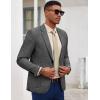 imageCOOFANDY Mens Casual Blazer Slim Fit Sport Coat Lightweight Two Button Suit JacketsLinen Black
