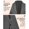 imageCOOFANDY Mens Casual Blazer Slim Fit Sport Coat Lightweight Two Button Suit JacketsLinen Black