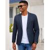 imageCOOFANDY Mens Casual Blazer Slim Fit Sport Coat Lightweight Two Button Suit JacketsNavy Blue