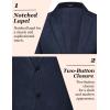 imageCOOFANDY Mens Casual Blazer Slim Fit Sport Coat Lightweight Two Button Suit JacketsNavy Blue