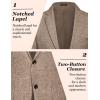 imageCOOFANDY Mens Casual Blazer Slim Fit Sport Coat Lightweight Two Button Suit JacketsPlaid Blazerbrown