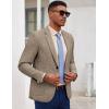 imageCOOFANDY Mens Casual Blazer Slim Fit Sport Coat Lightweight Two Button Suit JacketsPlaid Blazerbrown
