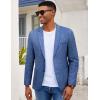 imageCOOFANDY Mens Casual Blazer Slim Fit Sport Coat Lightweight Two Button Suit JacketsRoyal Blue