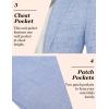 imageCOOFANDY Mens Casual Blazer Slim Fit Sport Coat Lightweight Two Button Suit JacketsSky Blue