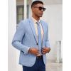 imageCOOFANDY Mens Casual Blazer Slim Fit Sport Coat Lightweight Two Button Suit JacketsSky Blue