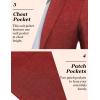 imageCOOFANDY Mens Casual Blazer Slim Fit Sport Coat Lightweight Two Button Suit JacketsWine Red