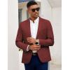 imageCOOFANDY Mens Casual Blazer Slim Fit Sport Coat Lightweight Two Button Suit JacketsWine Red