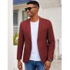 imageCOOFANDY Mens Casual Blazer Slim Fit Sport Coat Lightweight Two Button Suit JacketsWine Red