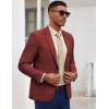 imageCOOFANDY Mens Casual Blazer Slim Fit Sport Coat Lightweight Two Button Suit JacketsWine Red