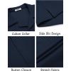 imageCOOFANDY Mens Casual Short Sleeve Button Down Shirts Summer Untucked Wrinkle Free ShirtsDark Blue