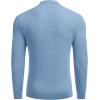 imageCOOFANDY Mens Knit Polo Shirts Long Sleeve Sweater Polo Lightweight Fashion Casual Collared ShirtsAiry Blue