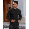imageCOOFANDY Mens Knit Polo Shirts Long Sleeve Sweater Polo Lightweight Fashion Casual Collared ShirtsBlack