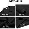 imageCOOFANDY Mens Knit Polo Shirts Long Sleeve Sweater Polo Lightweight Fashion Casual Collared ShirtsBlack