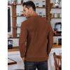 imageCOOFANDY Mens Knit Polo Shirts Long Sleeve Sweater Polo Lightweight Fashion Casual Collared ShirtsCaramel