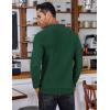 imageCOOFANDY Mens Knit Polo Shirts Long Sleeve Sweater Polo Lightweight Fashion Casual Collared ShirtsGreen