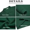 imageCOOFANDY Mens Knit Polo Shirts Long Sleeve Sweater Polo Lightweight Fashion Casual Collared ShirtsGreen