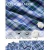 imageCOOFANDY Mens Long Sleeve Plaid Button Down Cotton Wrinkle Free Dress ShirtBlue Green Plaid