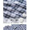 imageCOOFANDY Mens Long Sleeve Plaid Button Down Cotton Wrinkle Free Dress ShirtDark Green Plaid