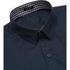 imageCOOFANDY Mens Pattern Dress Shirt Long Sleeve Casual Button Down Formal Shirts03dark Blue Solid