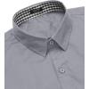 imageCOOFANDY Mens Pattern Dress Shirt Long Sleeve Casual Button Down Formal Shirts03light Grey Solid