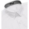 imageCOOFANDY Mens Pattern Dress Shirt Long Sleeve Casual Button Down Formal Shirts03white Solid