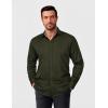 imageCOOFANDY Mens Pattern Dress Shirt Long Sleeve Casual Button Down Formal ShirtsArmy Green